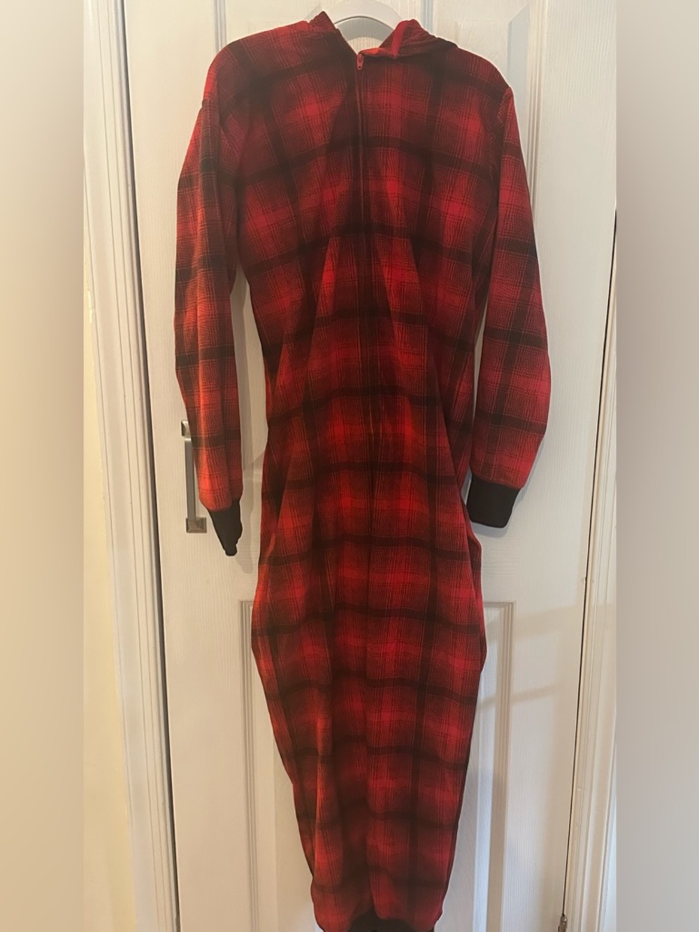 GAP Kids Red Hooded Zip Pajama Onesie